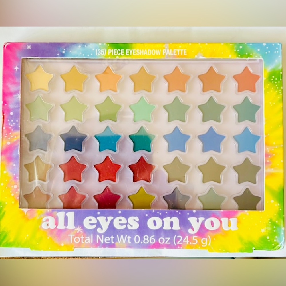 All Eyes on You 35 piece star-shaped eyeshadow palette. New in box.